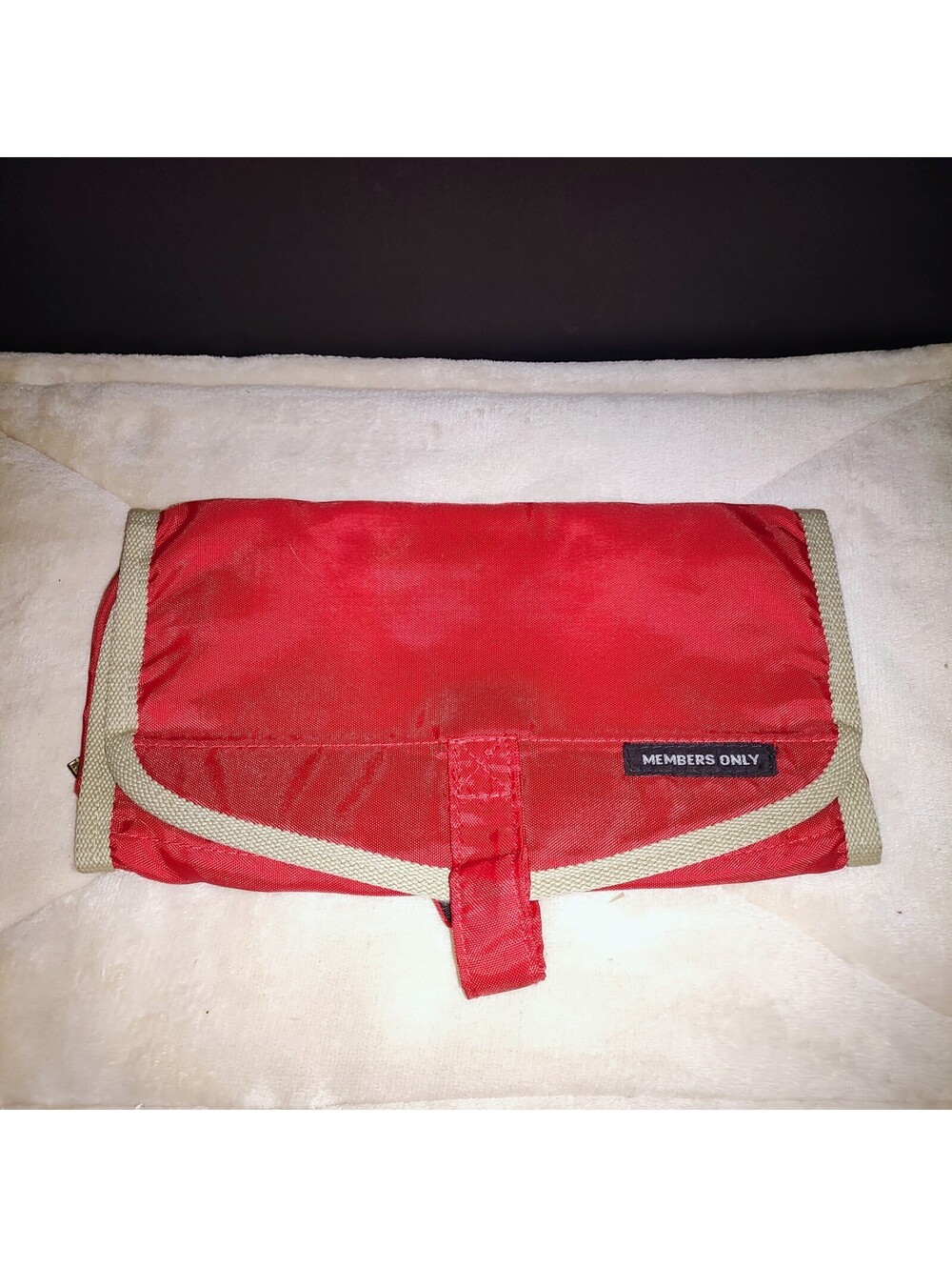 Vintage Members Only Red Travel Bag 80s Super Clean